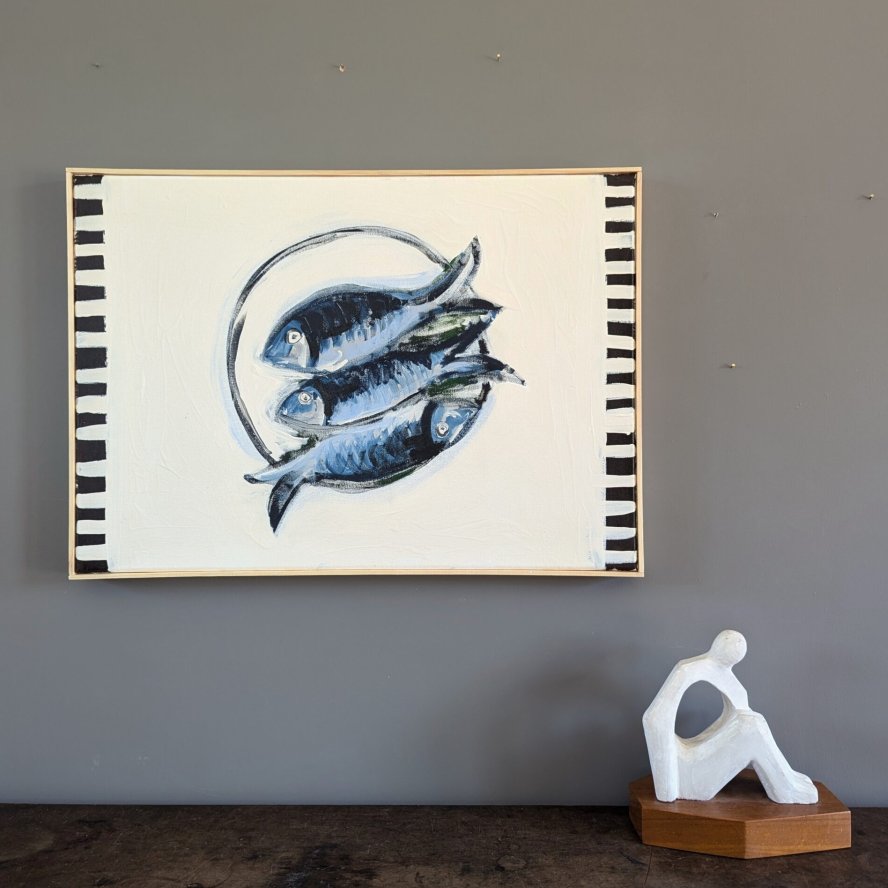Fish on a Plate Painting