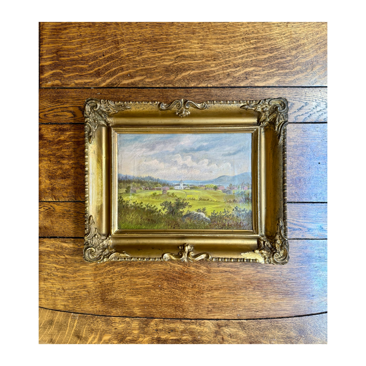 Landscape With Church Oil Painting