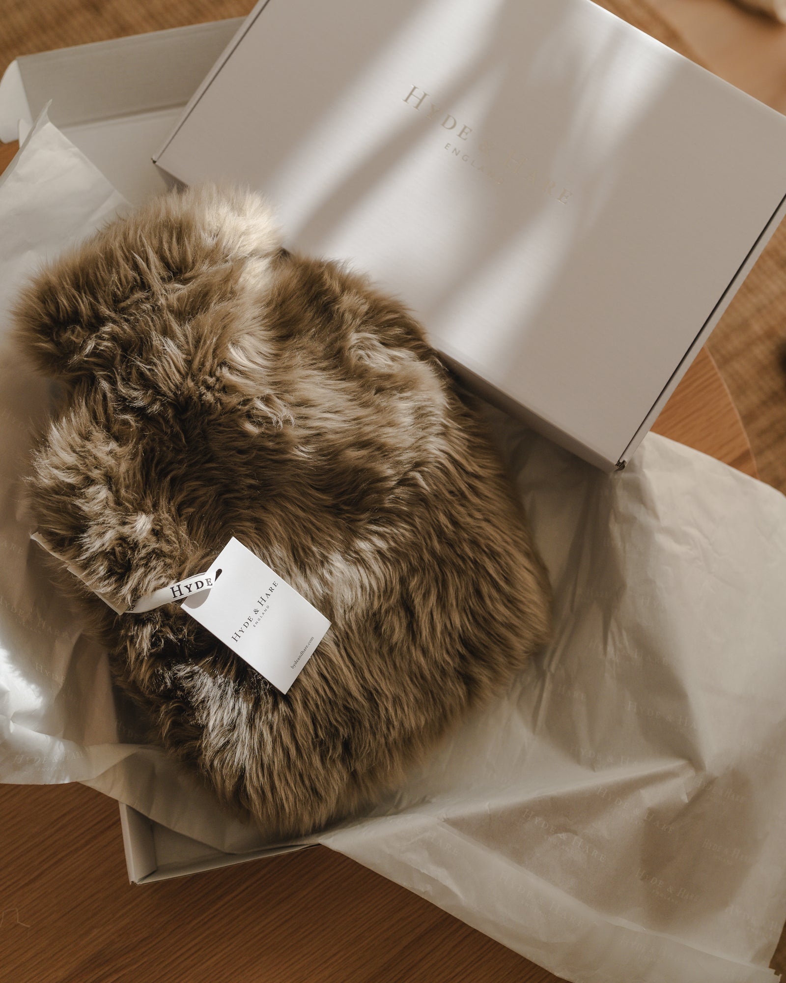 Sheepskin Hot Water Bottle | Taupe