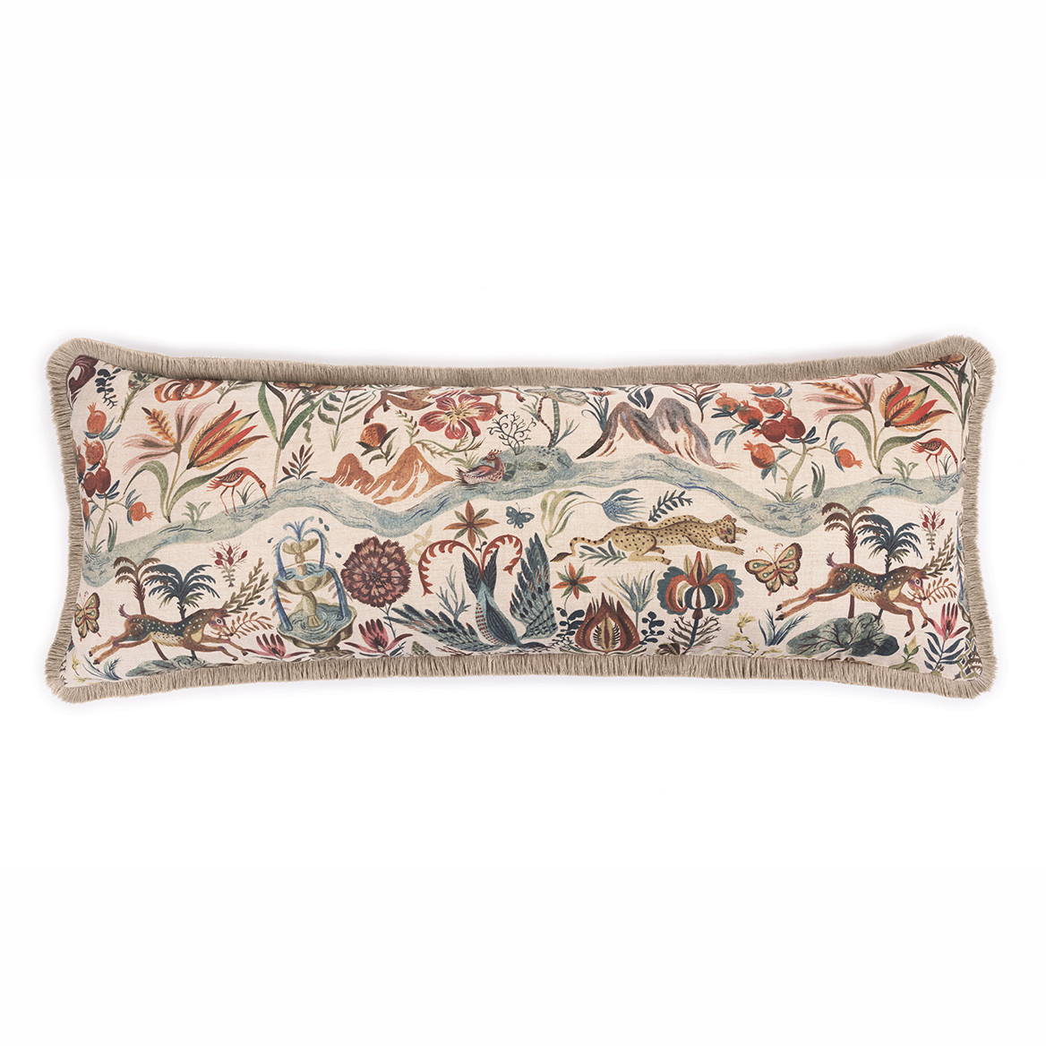 River of Joy Large Bolster Cushion | Sample Sale