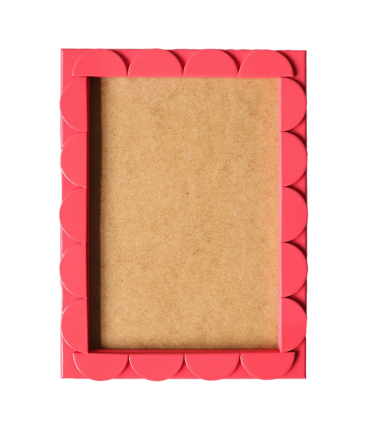 Raspberry Lacquered Scallop Frame