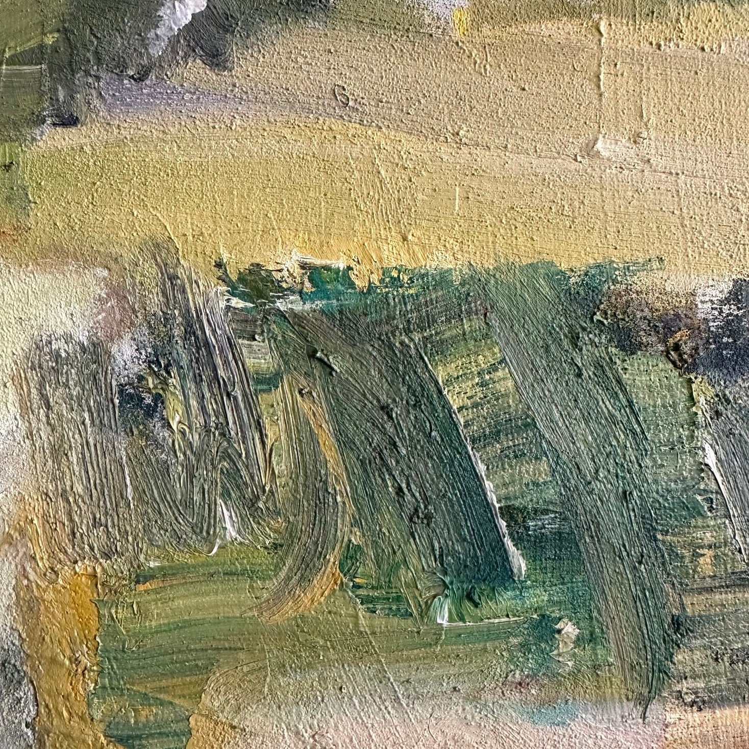 Abstract Island Oil Painting