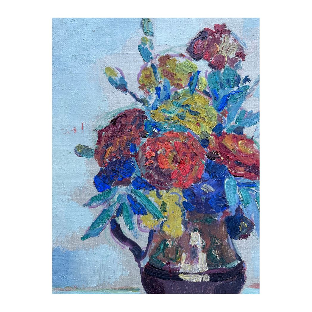 Jug of Flowers Oil Painting