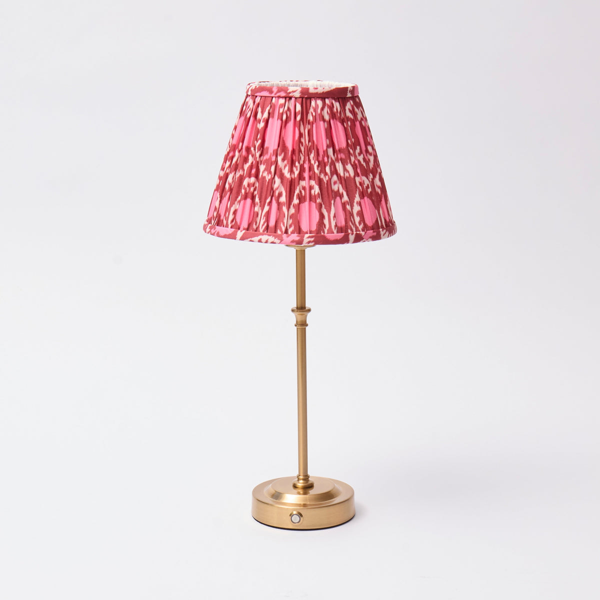 Pink and Red Ikat Lampshade
