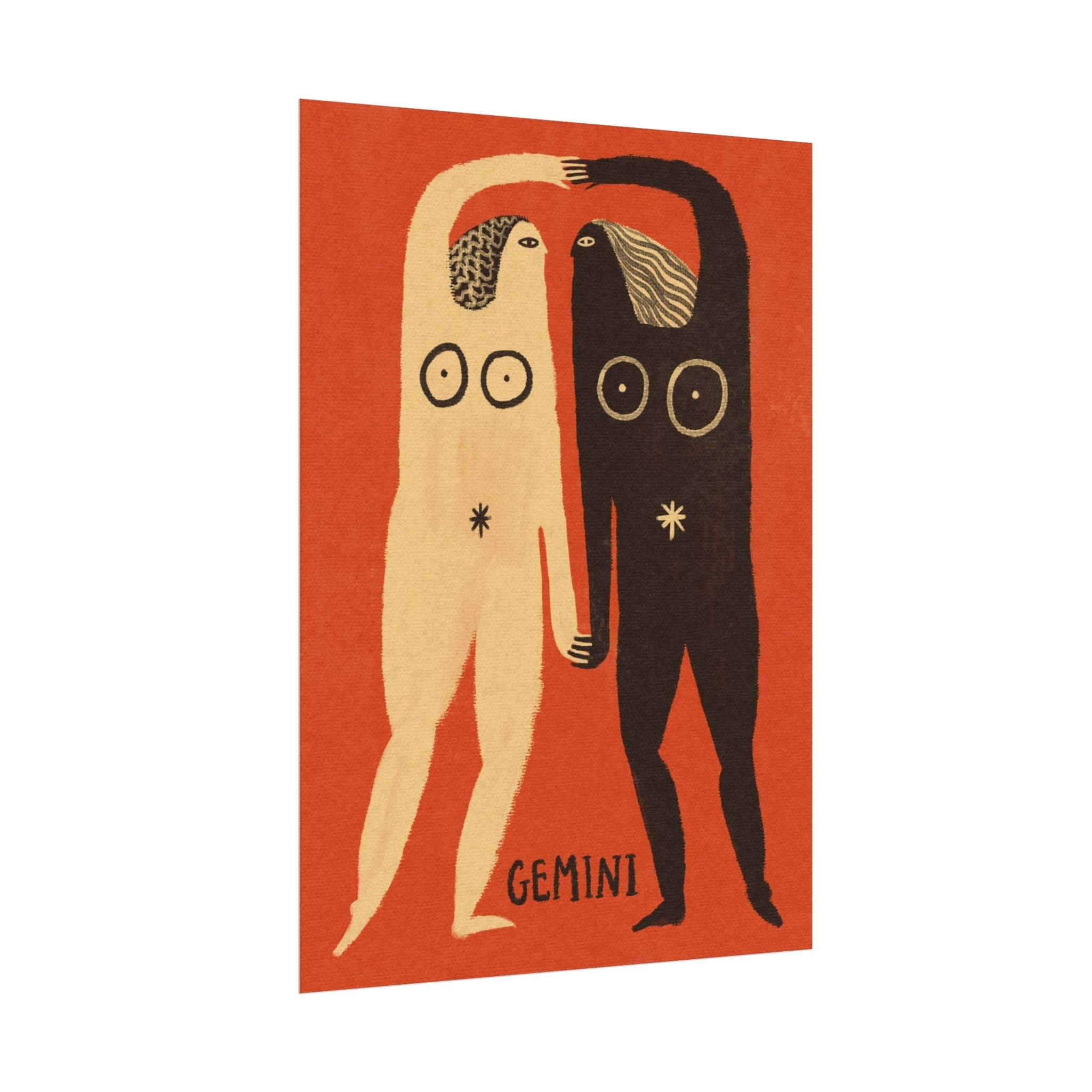 Gemini Zodiac Print