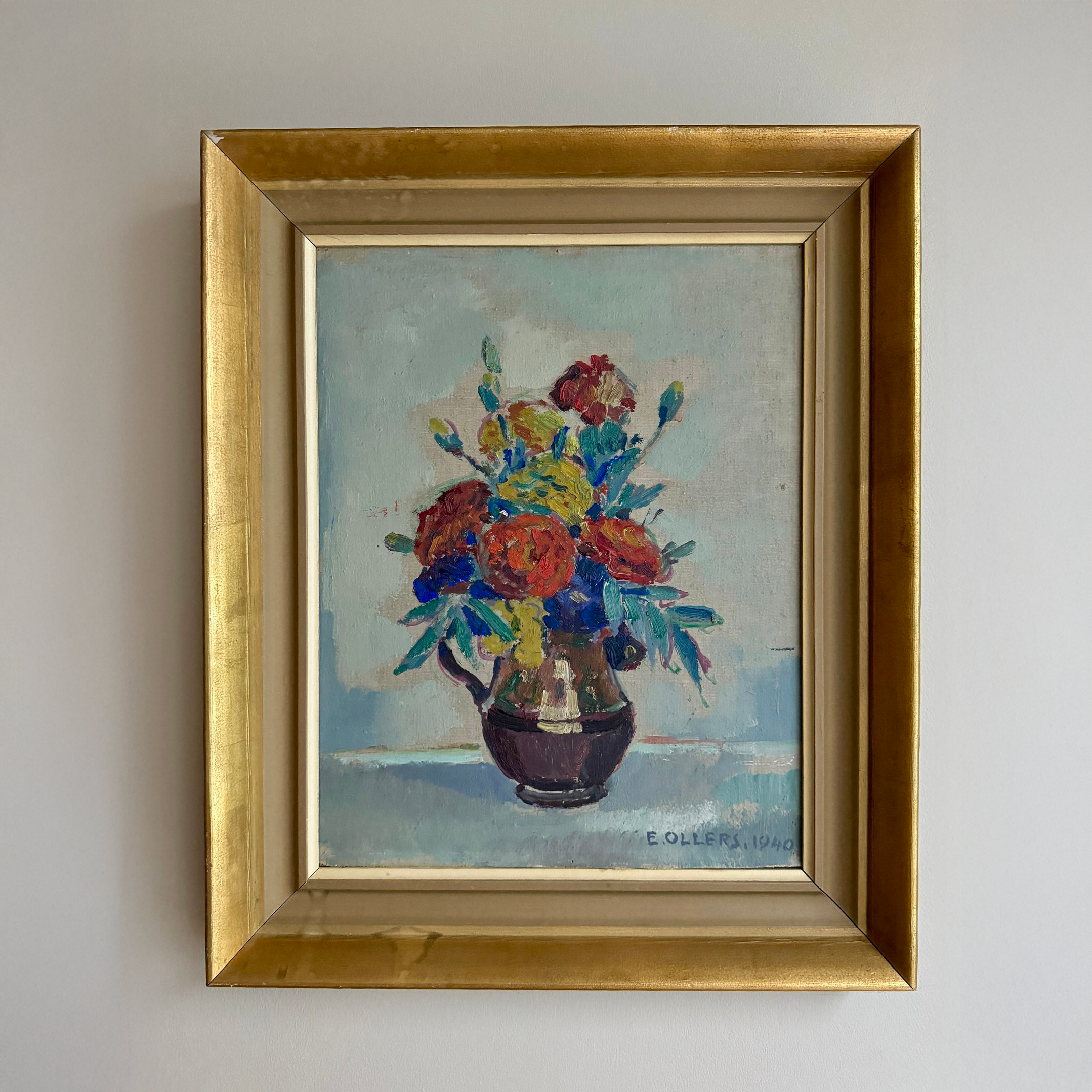Jug of Flowers Oil Painting