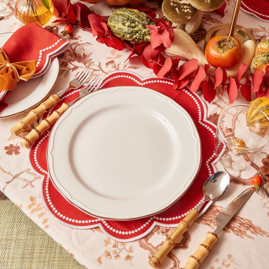 Orlando Cinnamon Orange Circle Placemat (Set of 4)