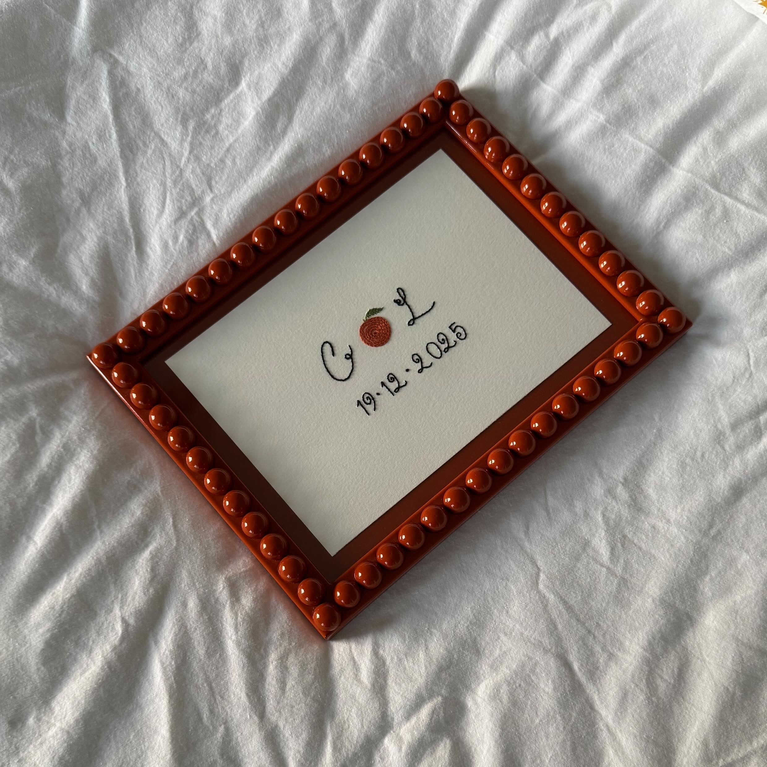 Lobster Orange Bobbin Frame