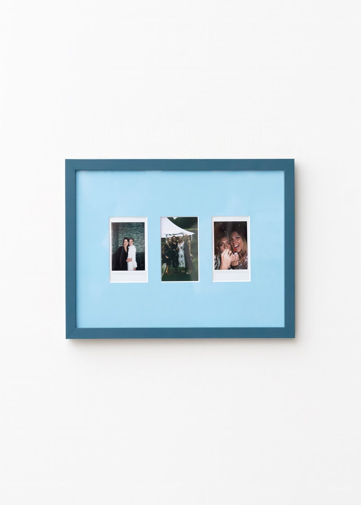 Sky Blue A4 Instax Mini x 3 Picture Mount
