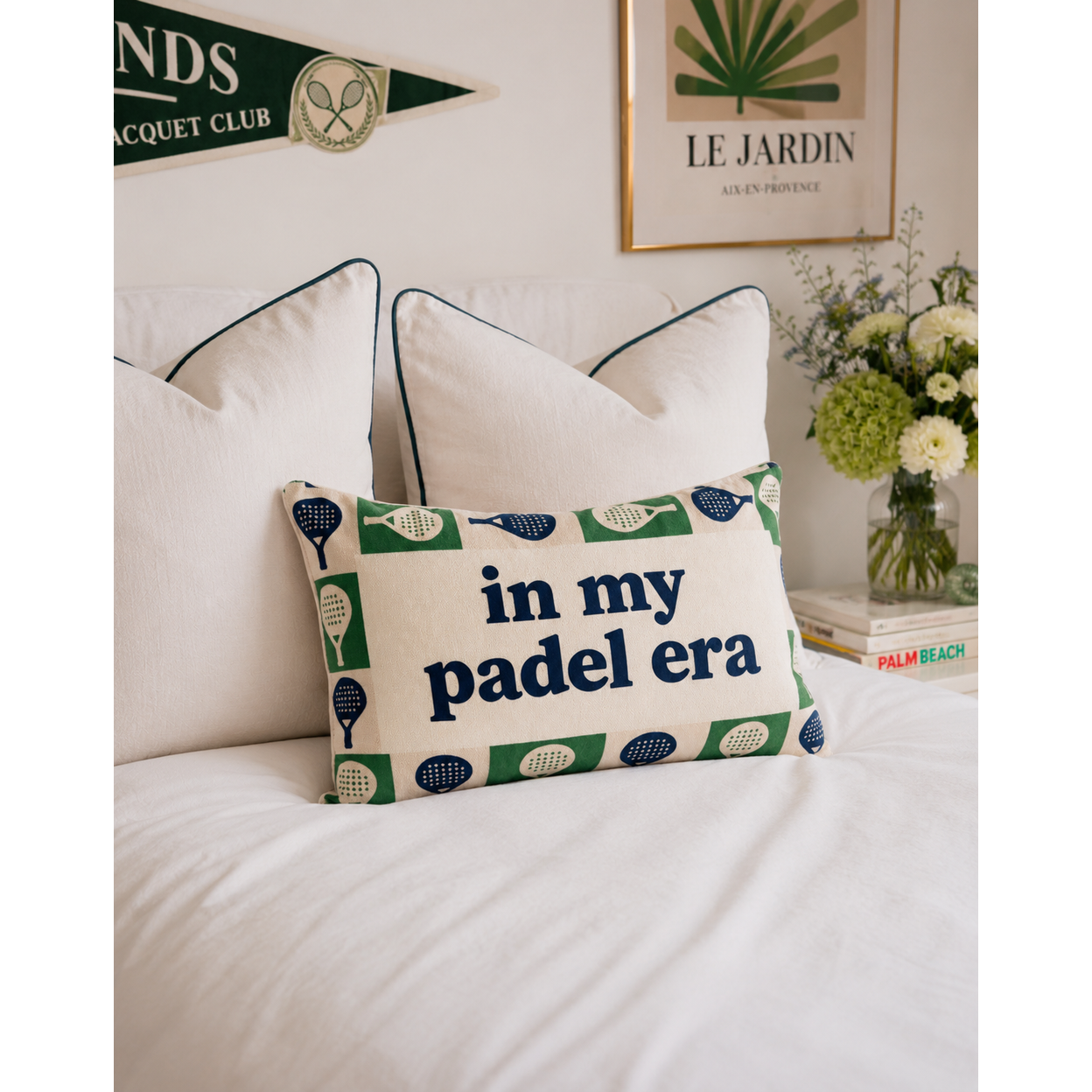 In My Padel Era - Slogan Needlepoint Pillow