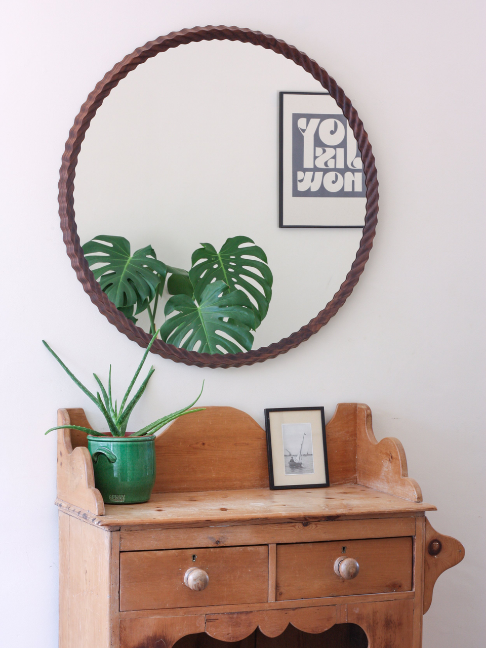 Kruller Grand Mirror - Walnut