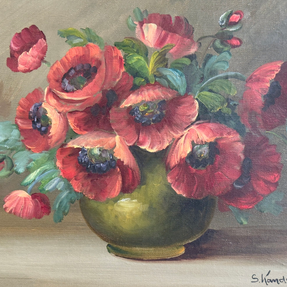 Poppies Oil Painting