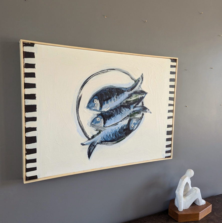 Fish on a Plate Painting