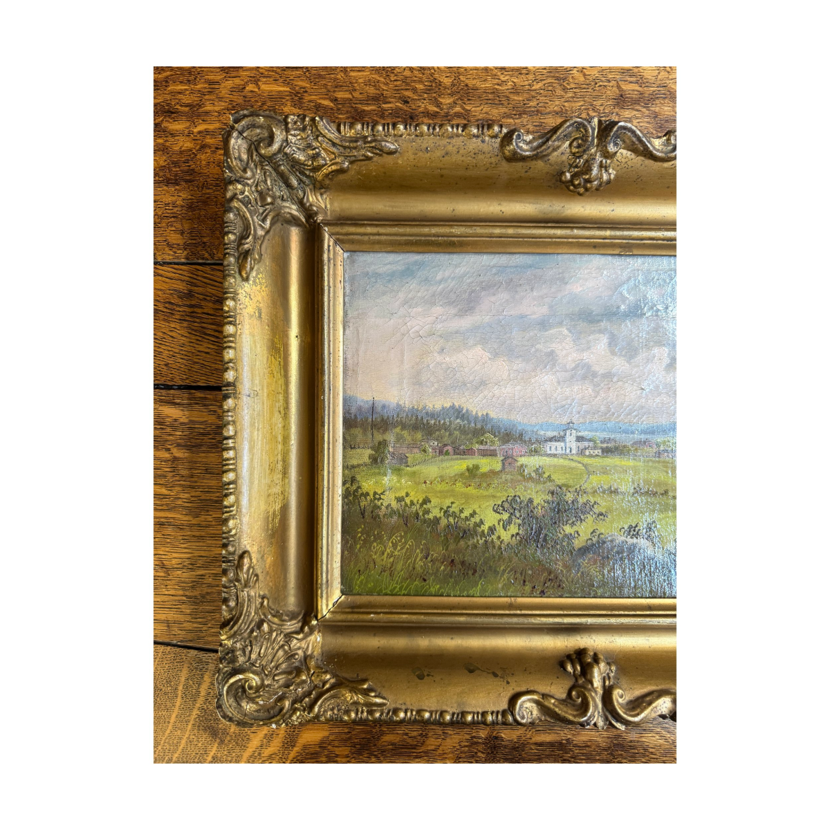 Landscape With Church Oil Painting