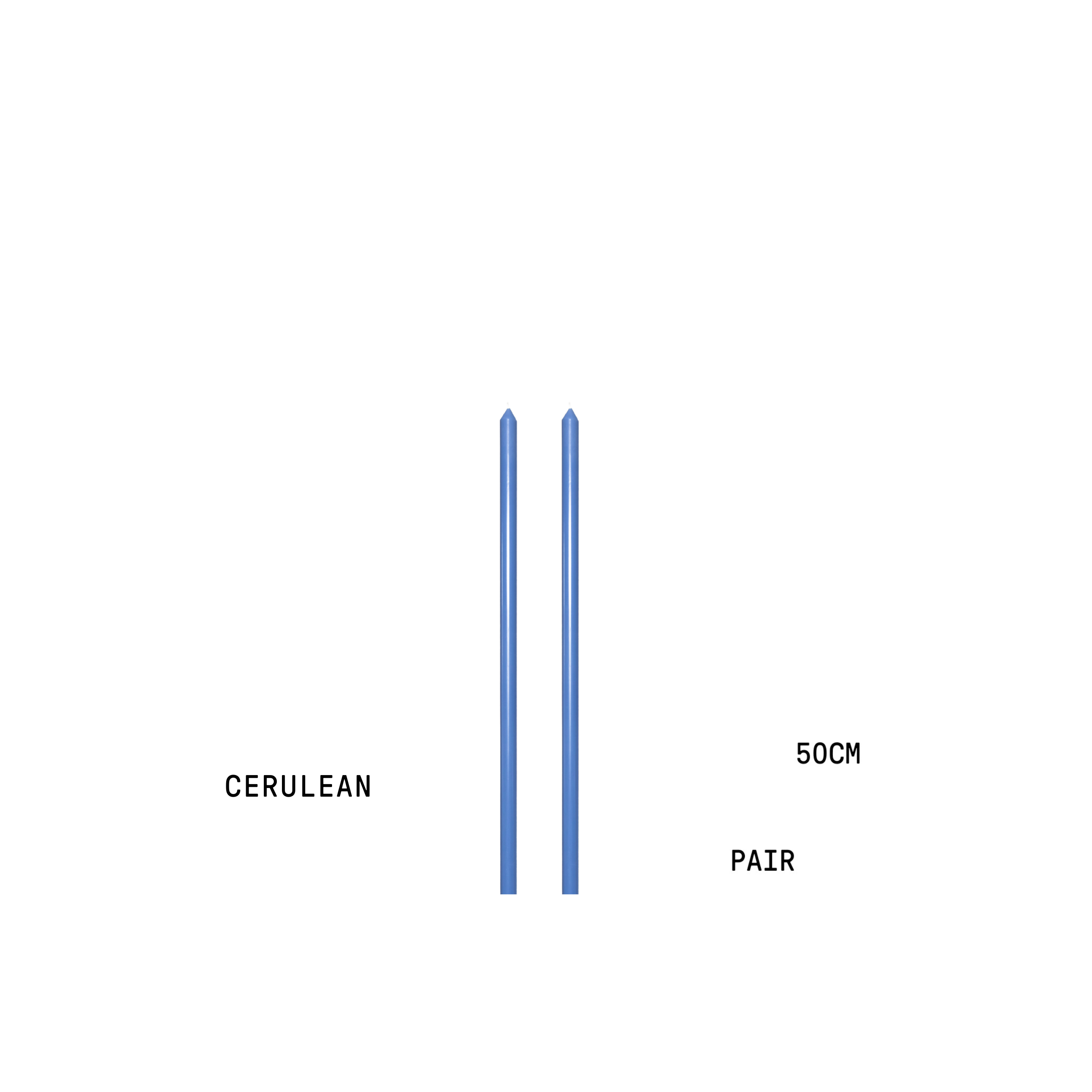 Cerulean Tapered Candle