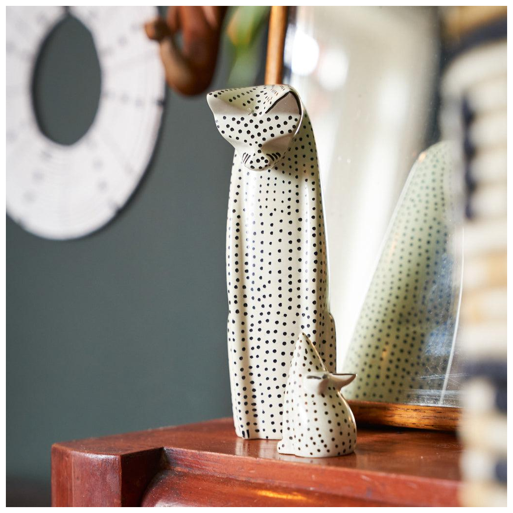 Kenyan Soapstone Hand Carved Cat 'Dotty'
