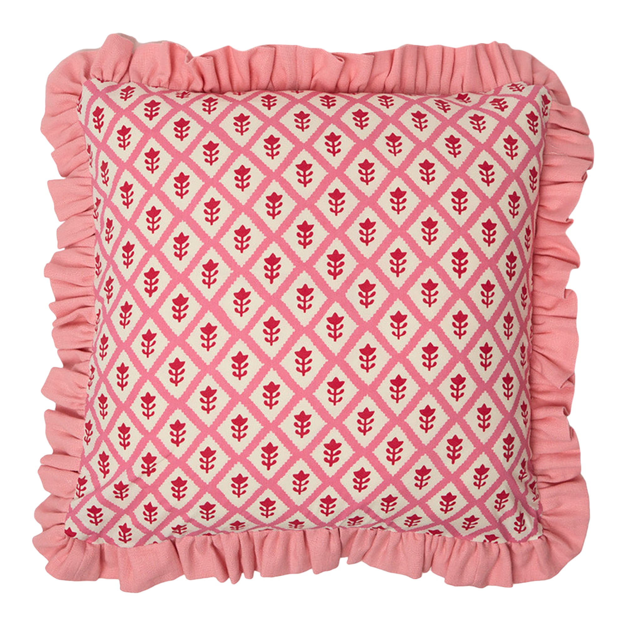 Cushion Frill Buti Tuk Tuk Pink