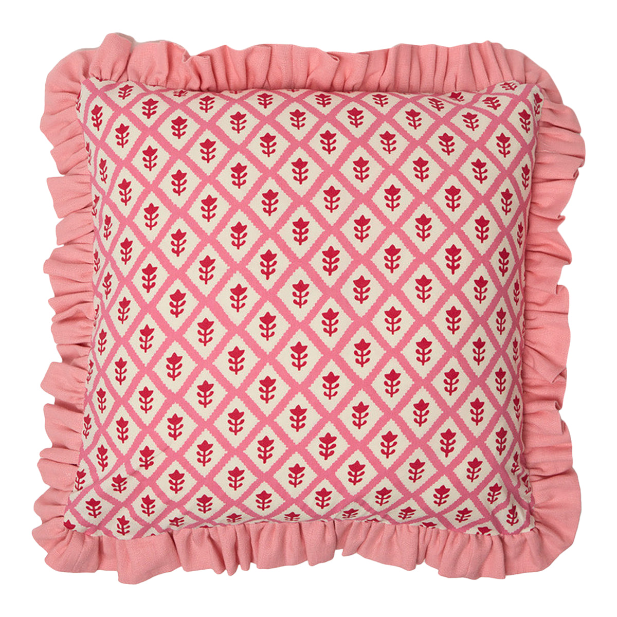 Frill Buti Tuk Tuk Pink Cushion