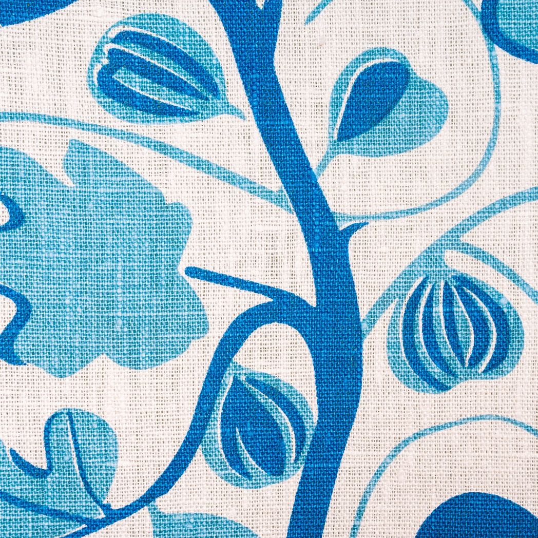 Figs Cushion (tones of blue)