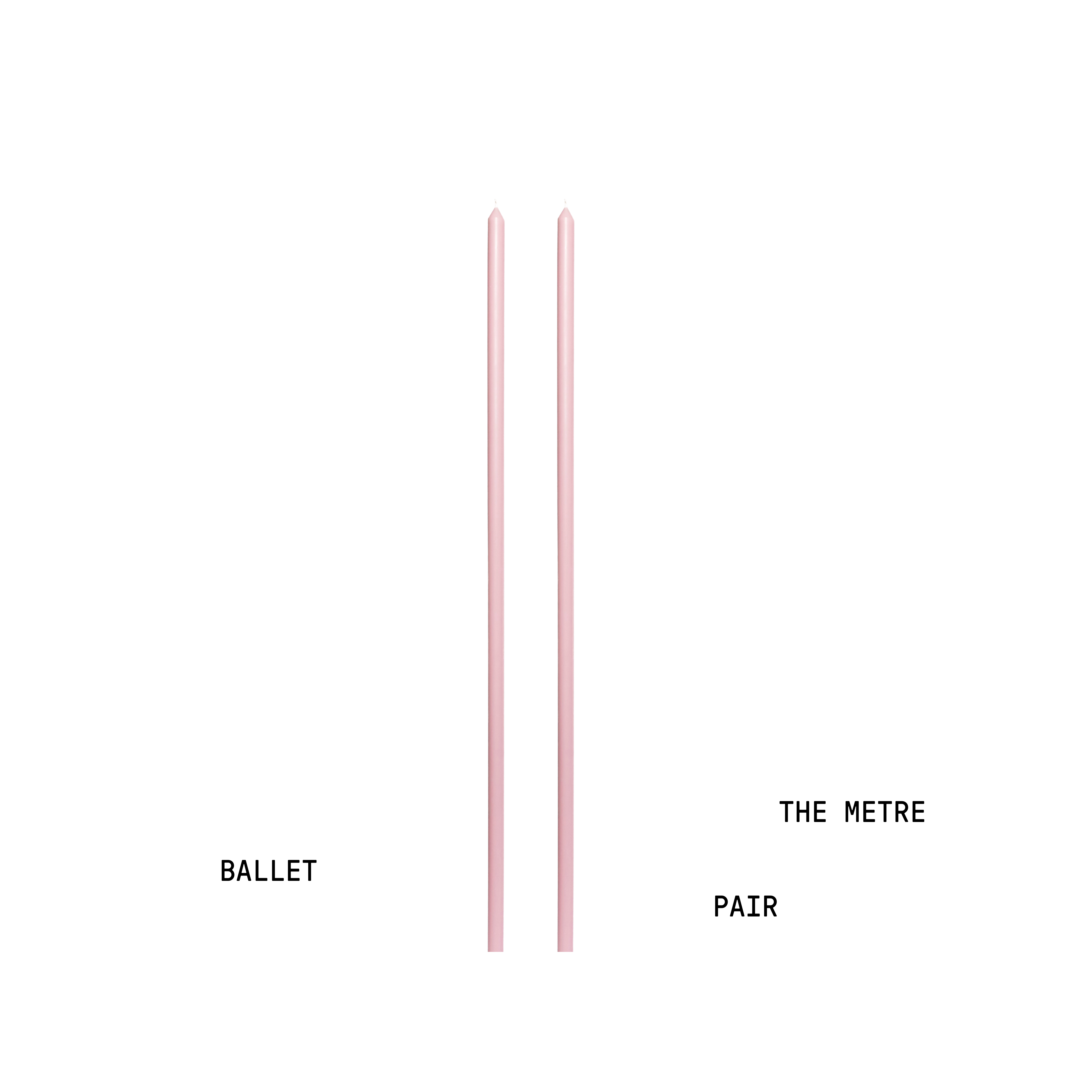 Ballet Tapered Candle Pair