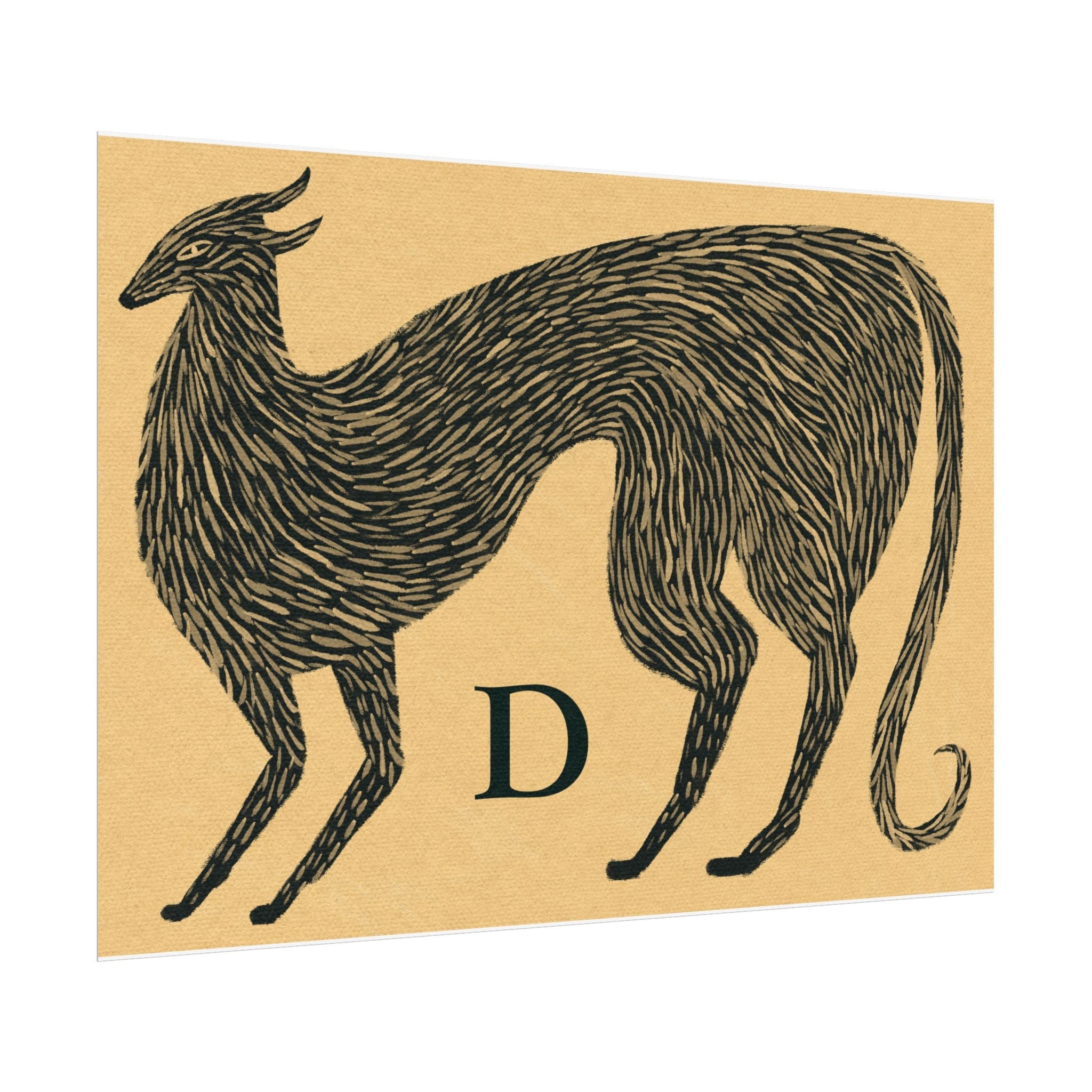 D for Dog Print