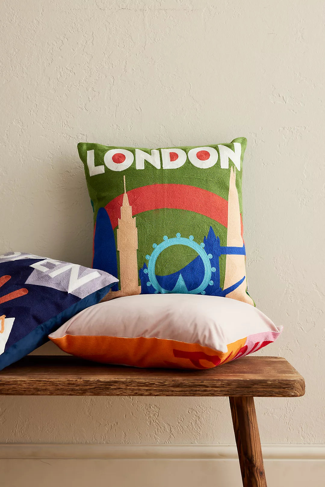 London Needlepoint Cushion