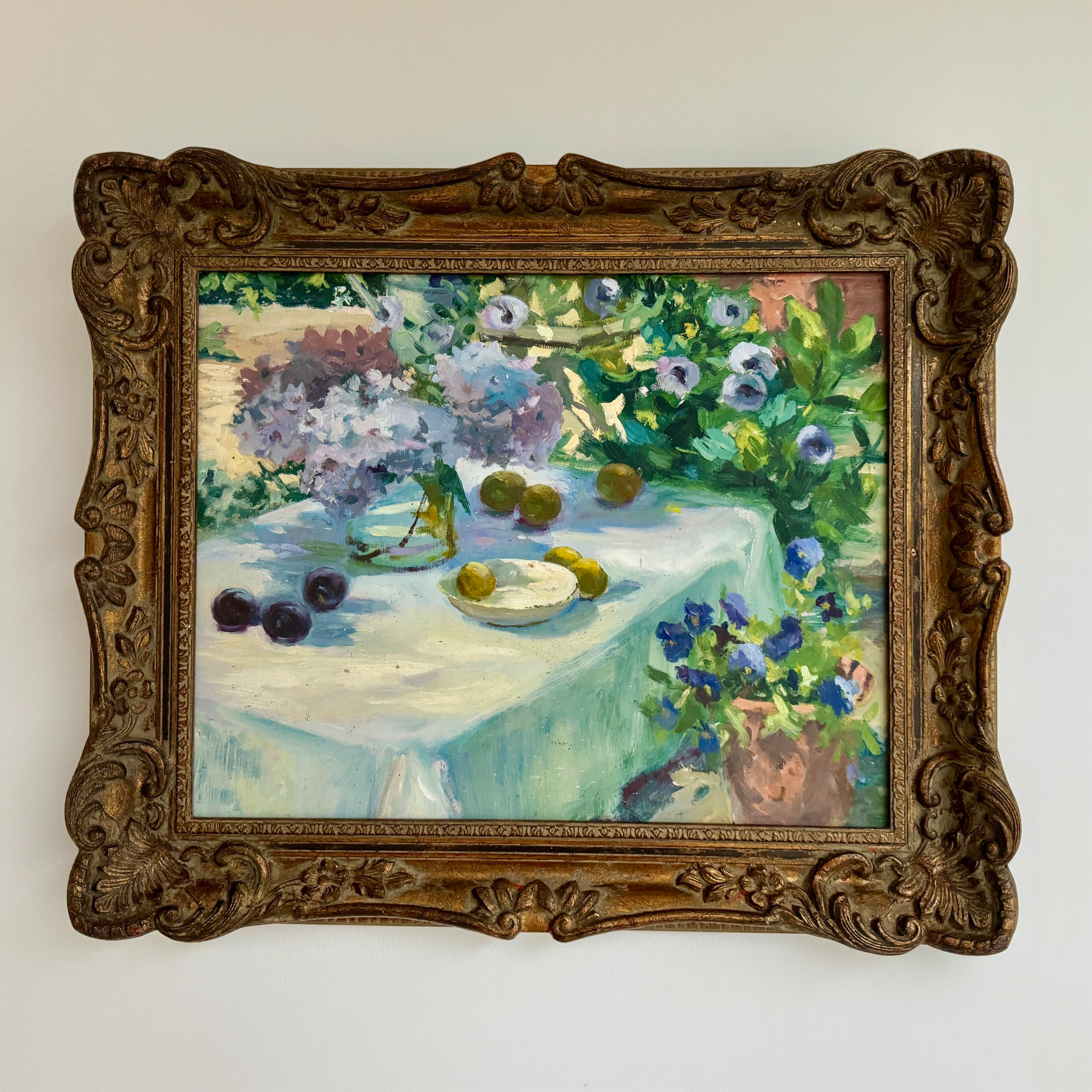 Summer Table Oil Painting