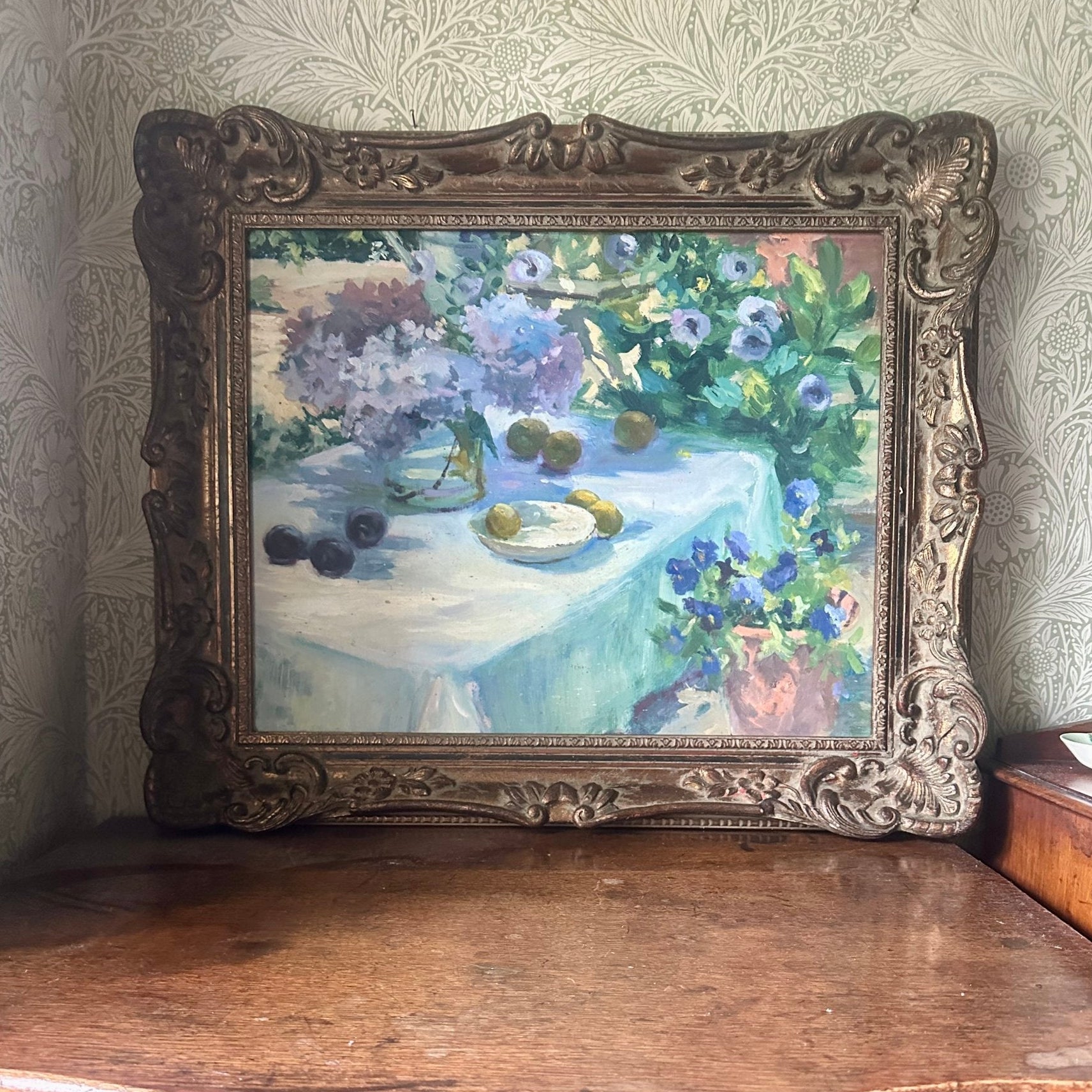 Summer Table Oil Painting