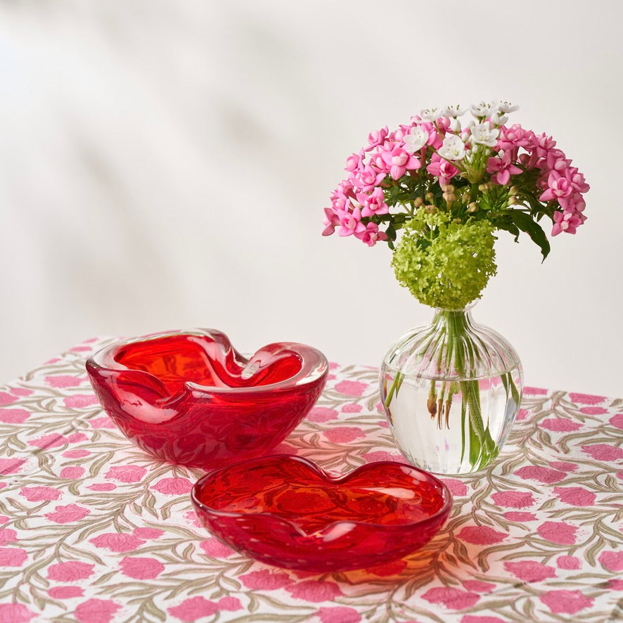 Large Red Murano Bowl