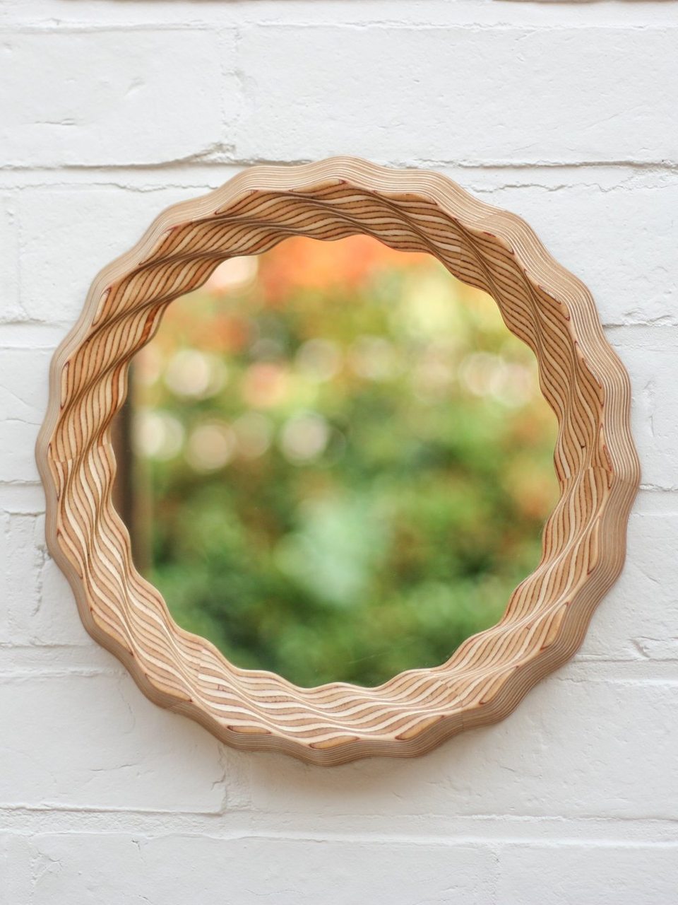 Kruller Porthole Mirror - Birch Plywood