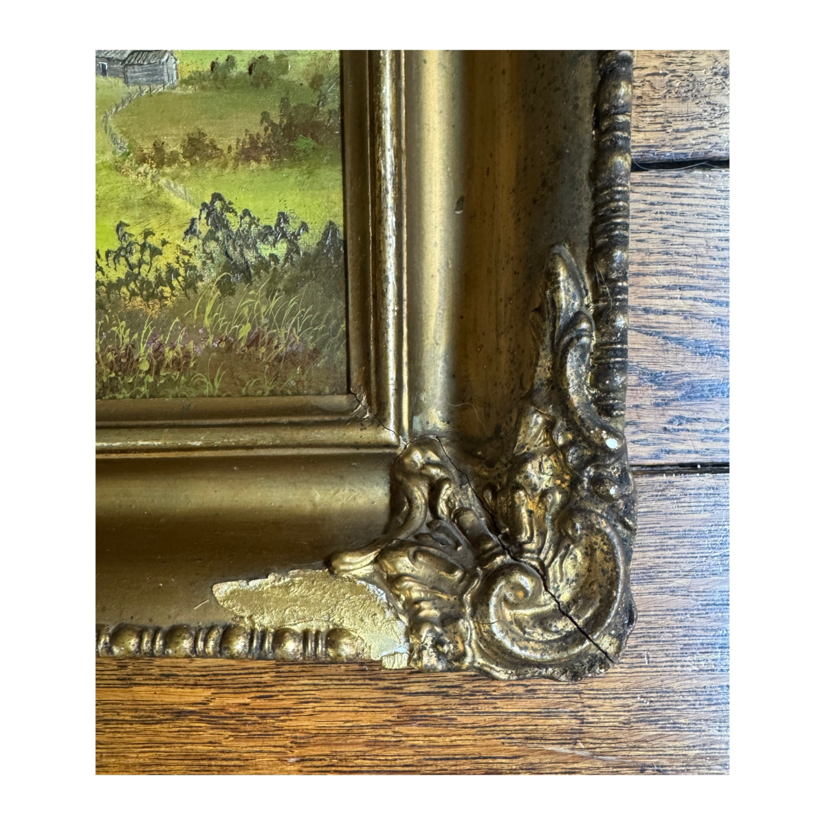 Landscape With Church Oil Painting