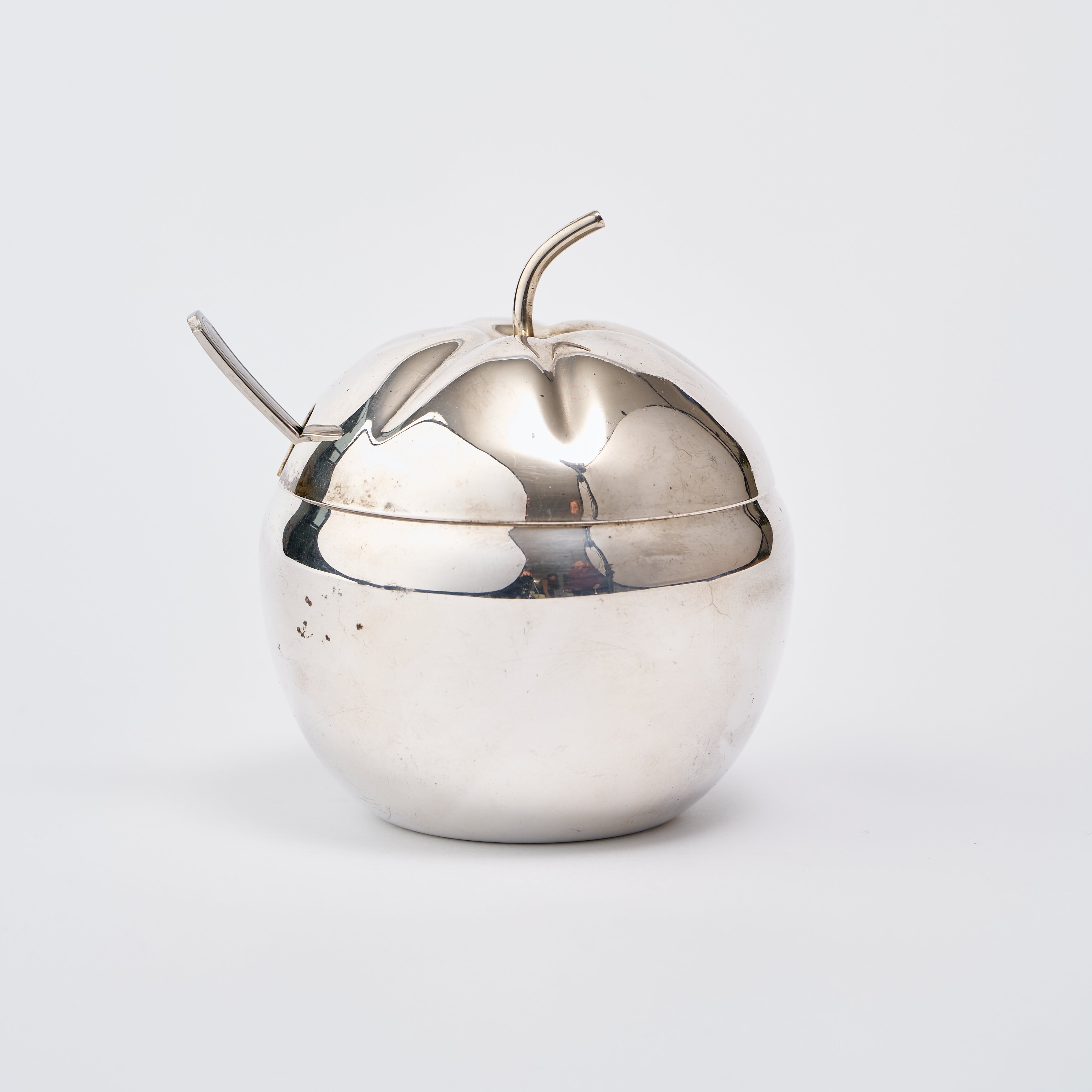 Silver Plated Jam Pot