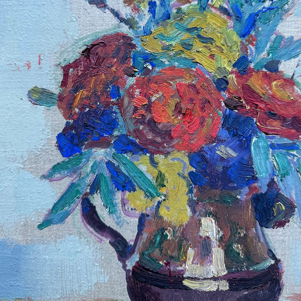 Jug of Flowers Oil Painting