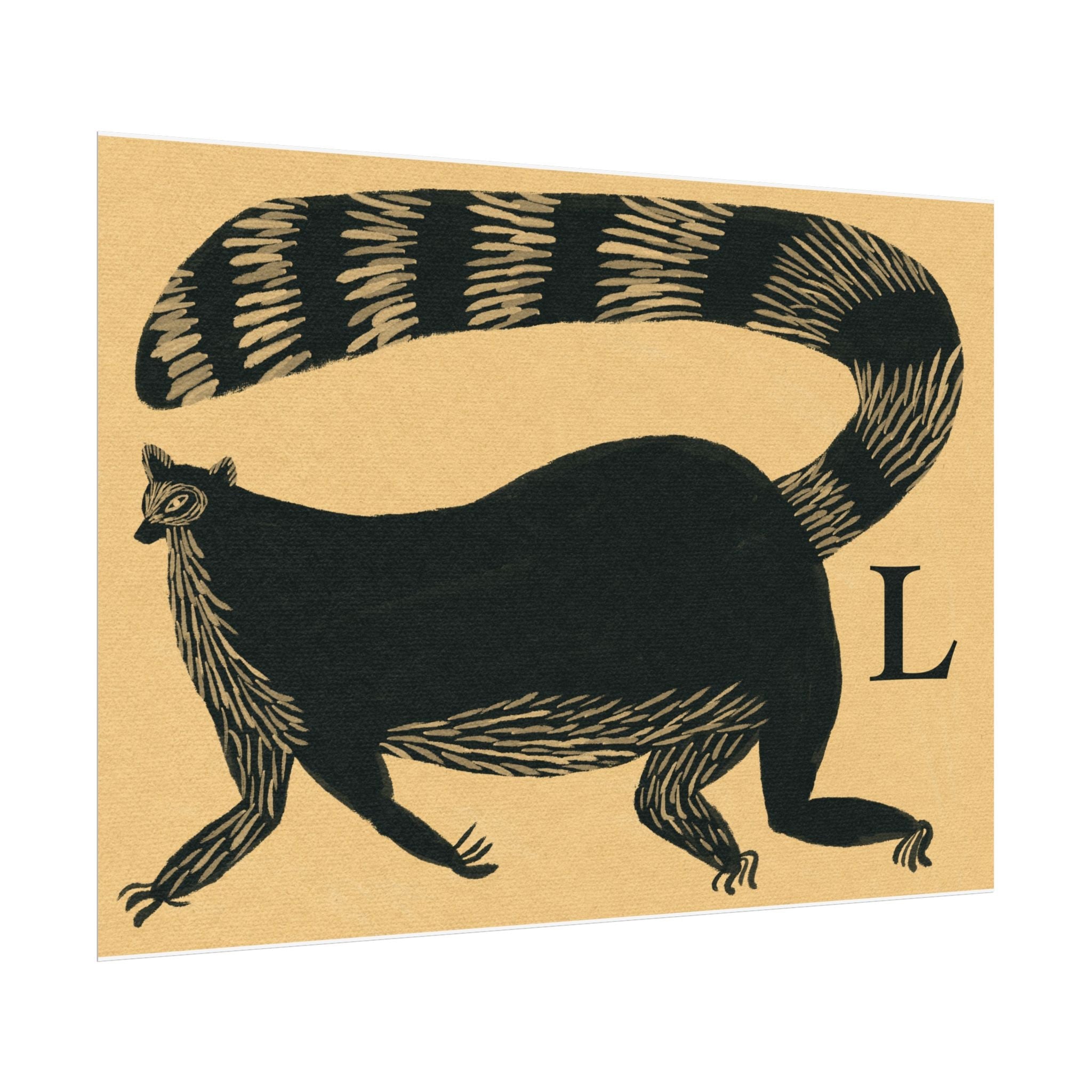 L for Lemur Print