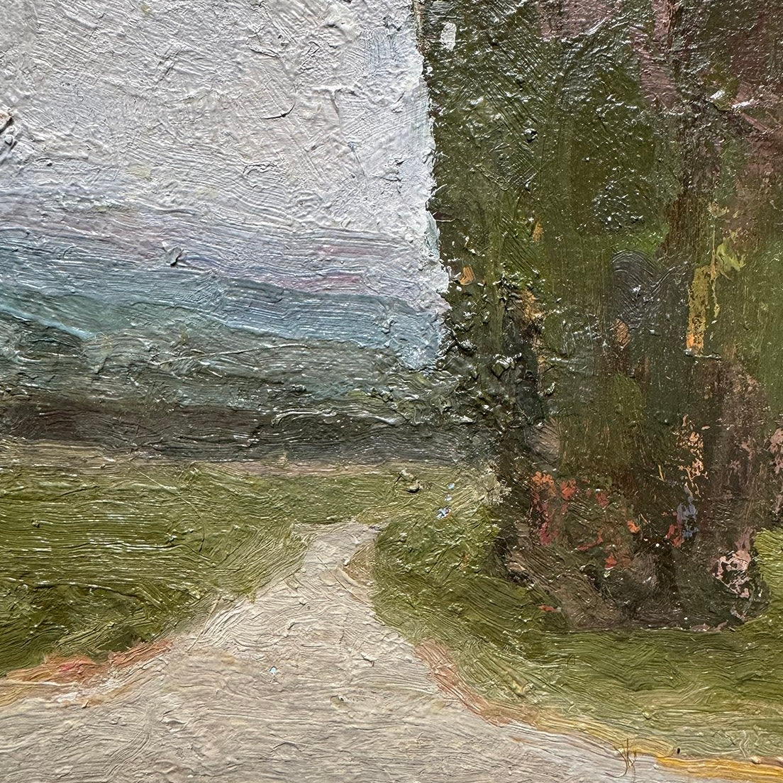 Evening Path Towards Knap Hill Oil Painting