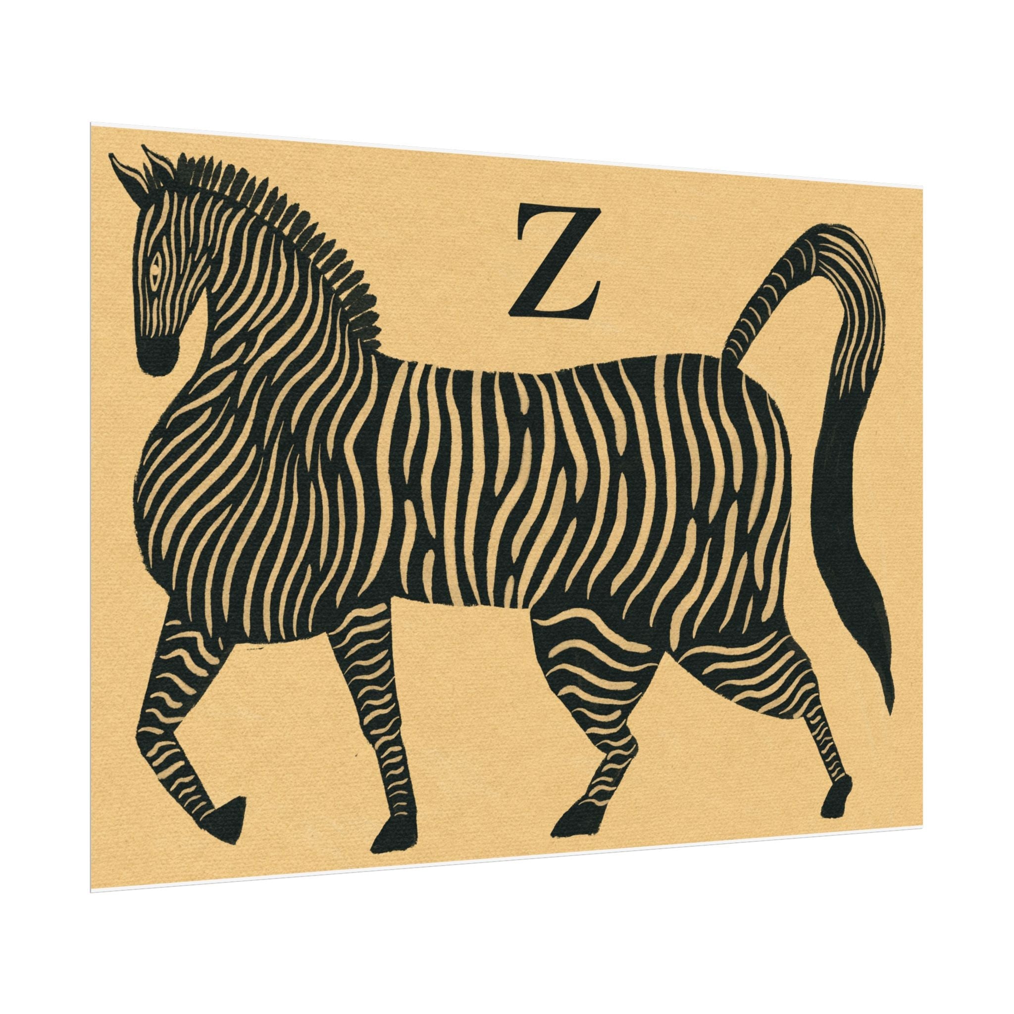 Z for Zebra Print