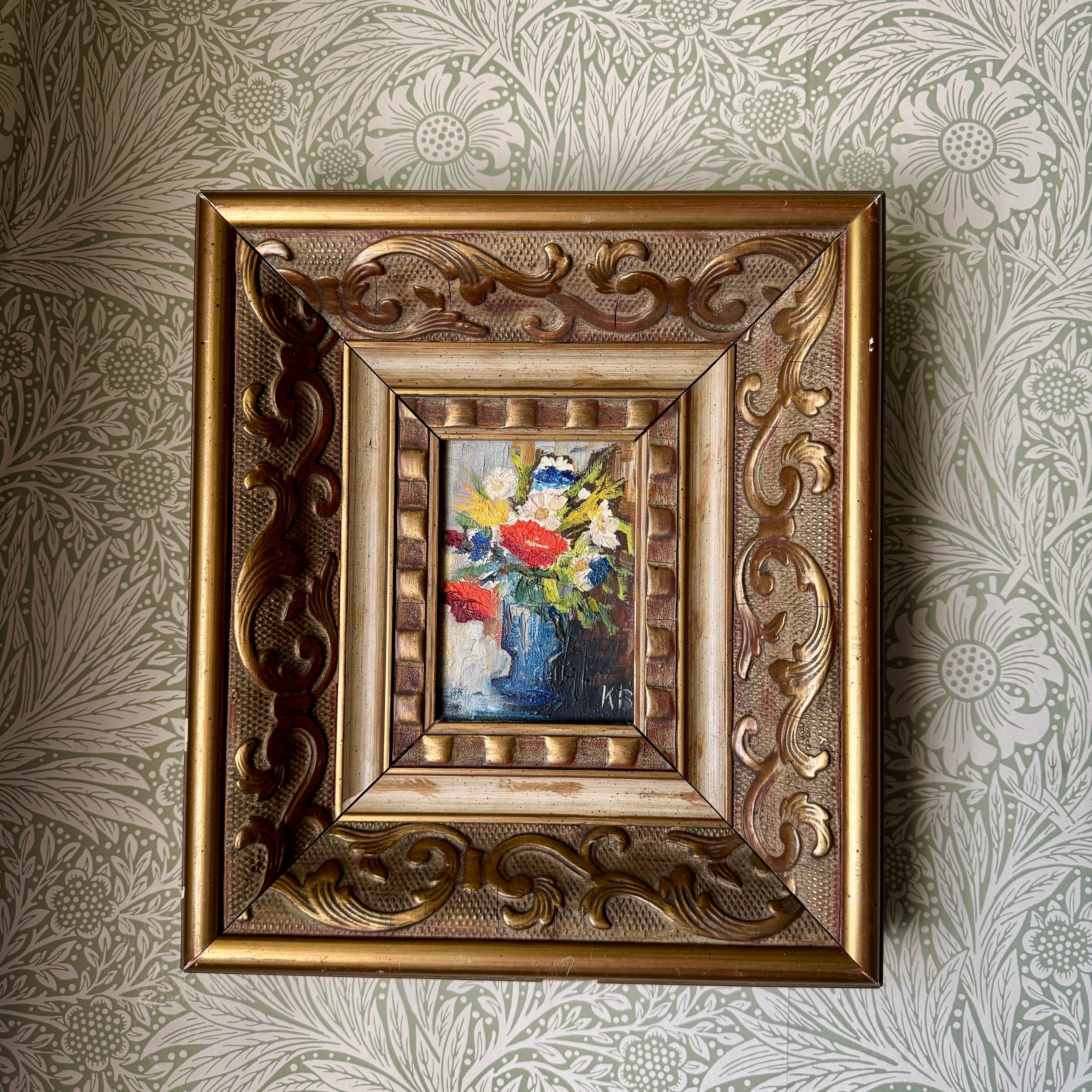 Colourful Flowers Oil Painting