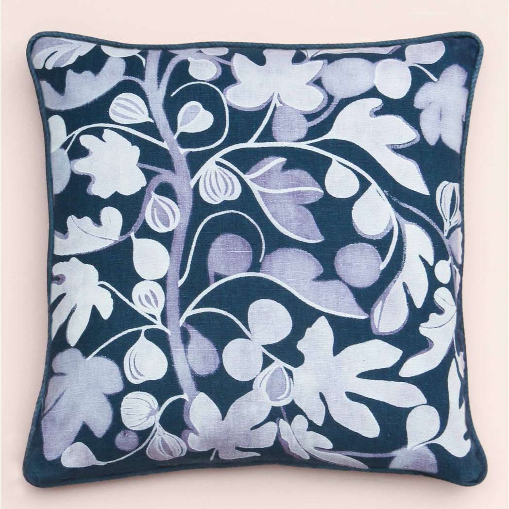 Figs Cushion (indigo)