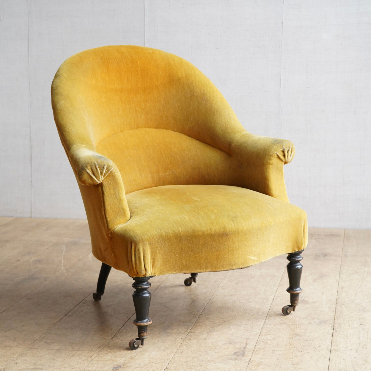French Mustard Tub Chair
