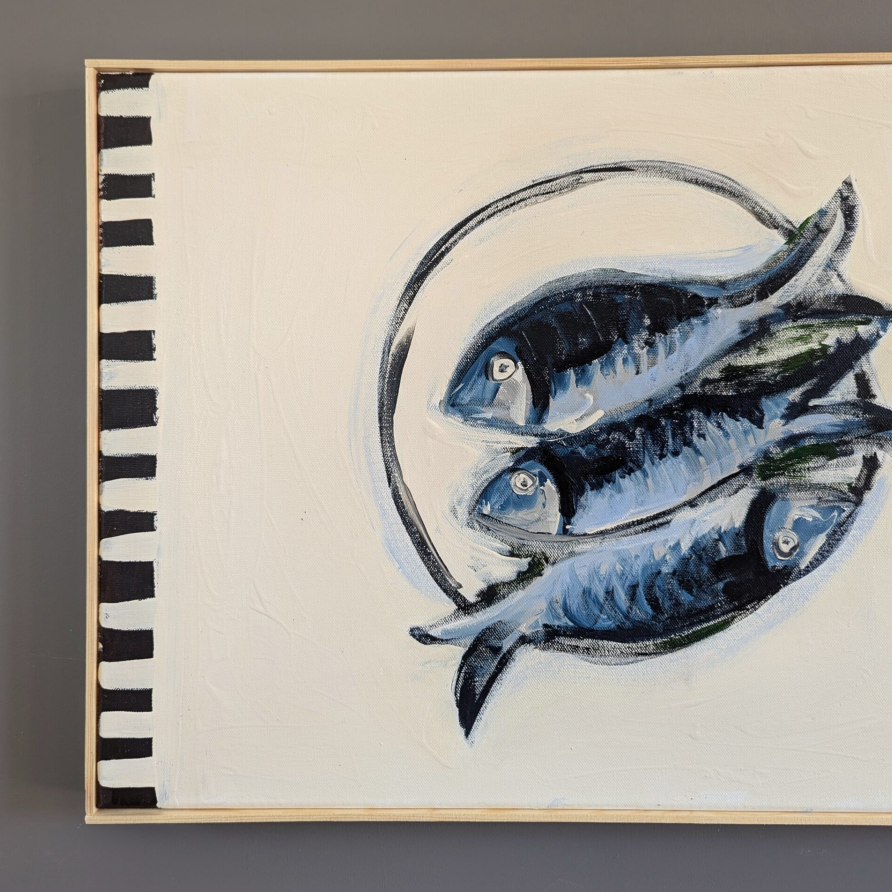 Fish on a Plate Painting