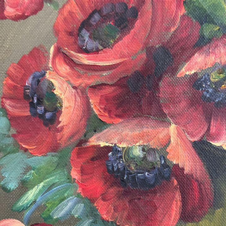 Poppies Oil Painting