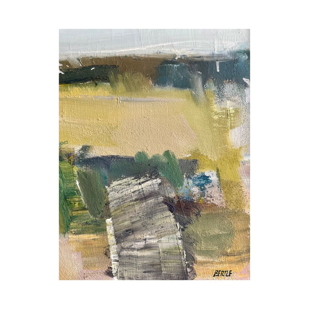 Abstract Island Oil Painting