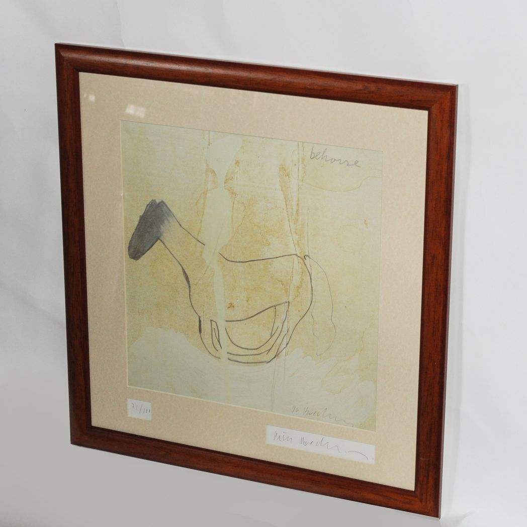 'Behorse' Original Framed & Signed Print by Peter Buechler