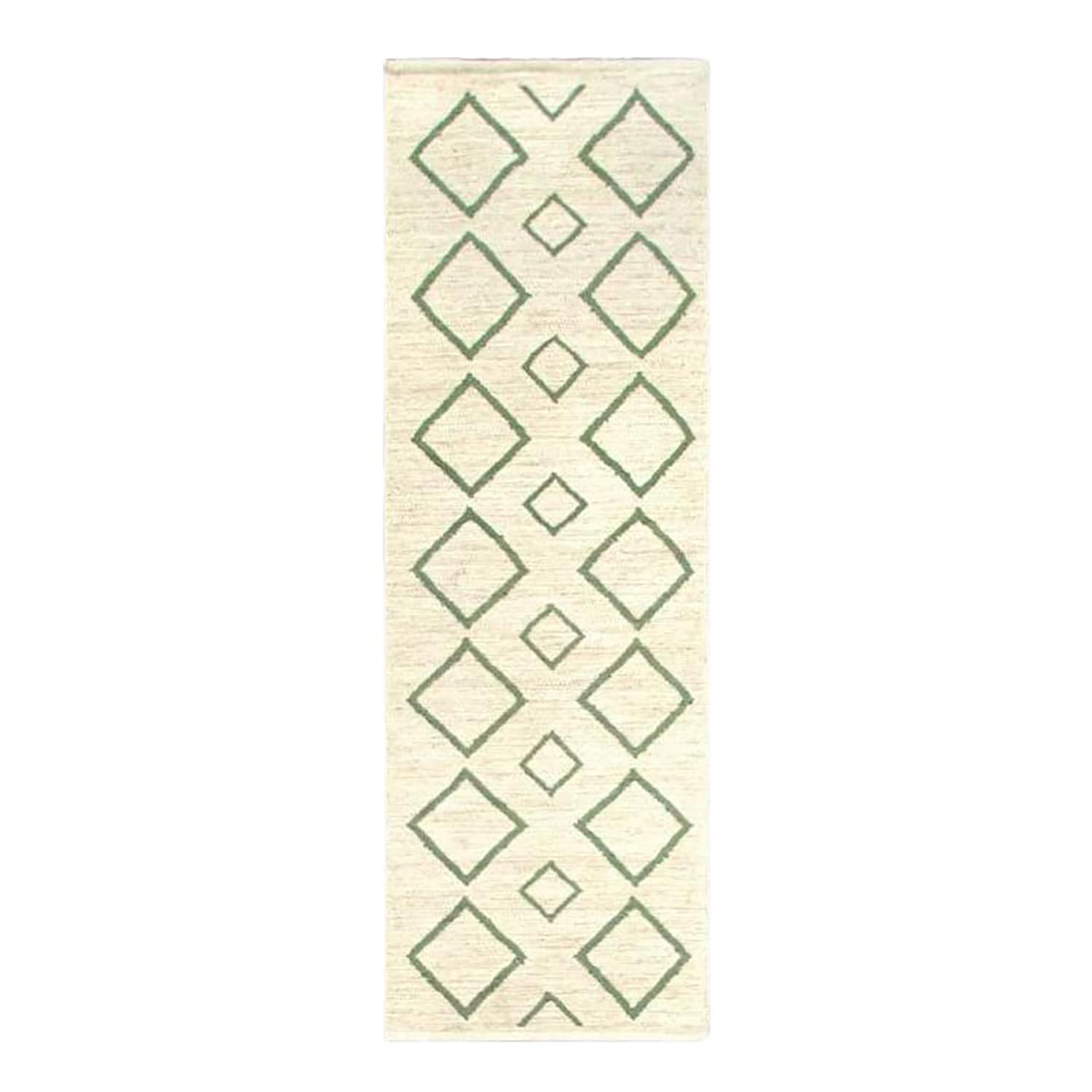 Rhombus Rug Runner - Green