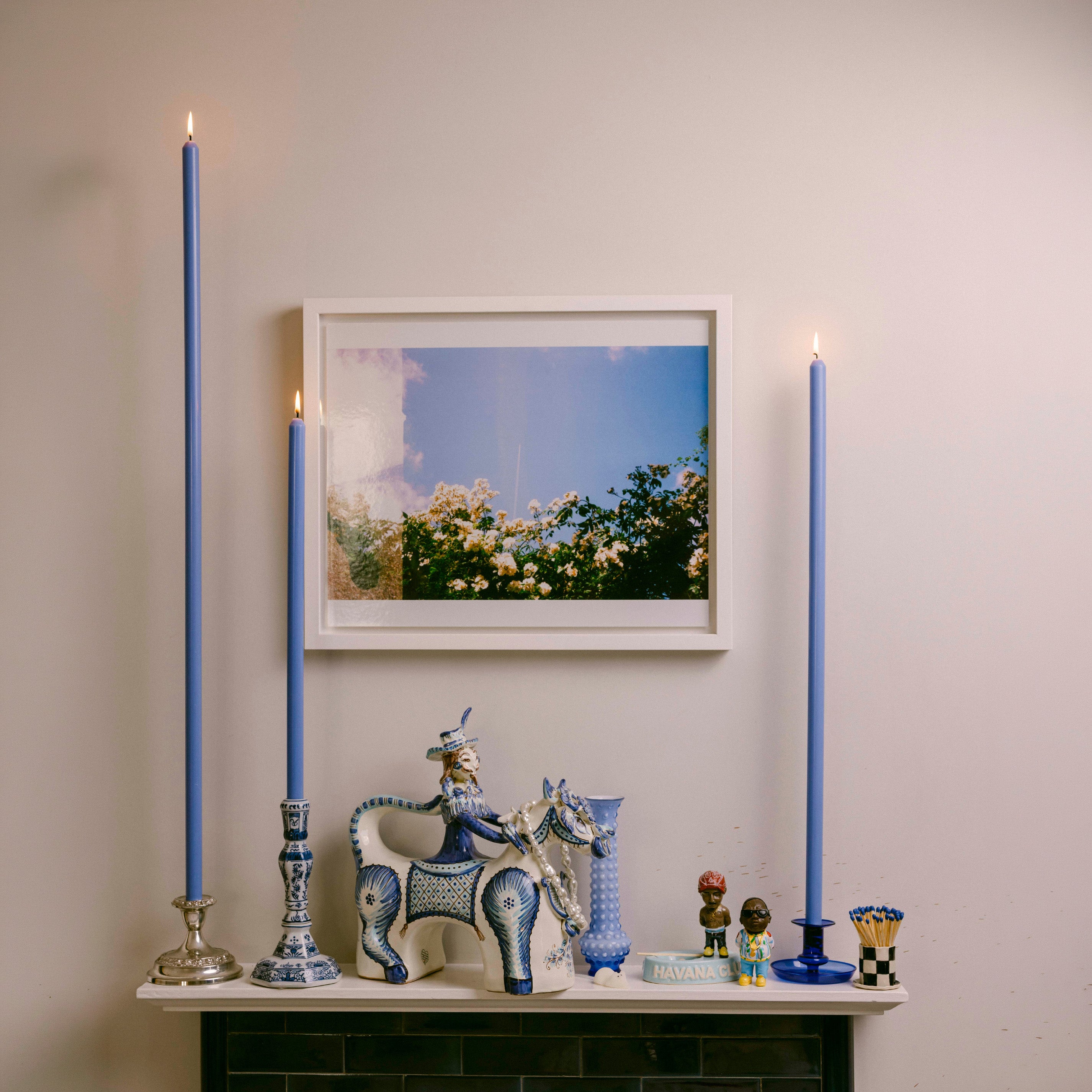 Cerulean Tapered Candle