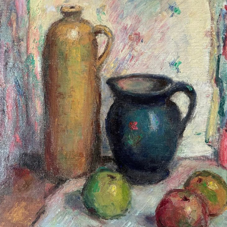 Apples & Jugs Oil Painting