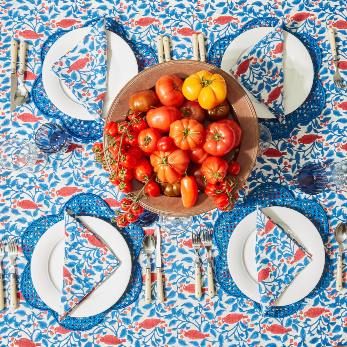 Blue Woven Clouds Placemats (Set of 4)