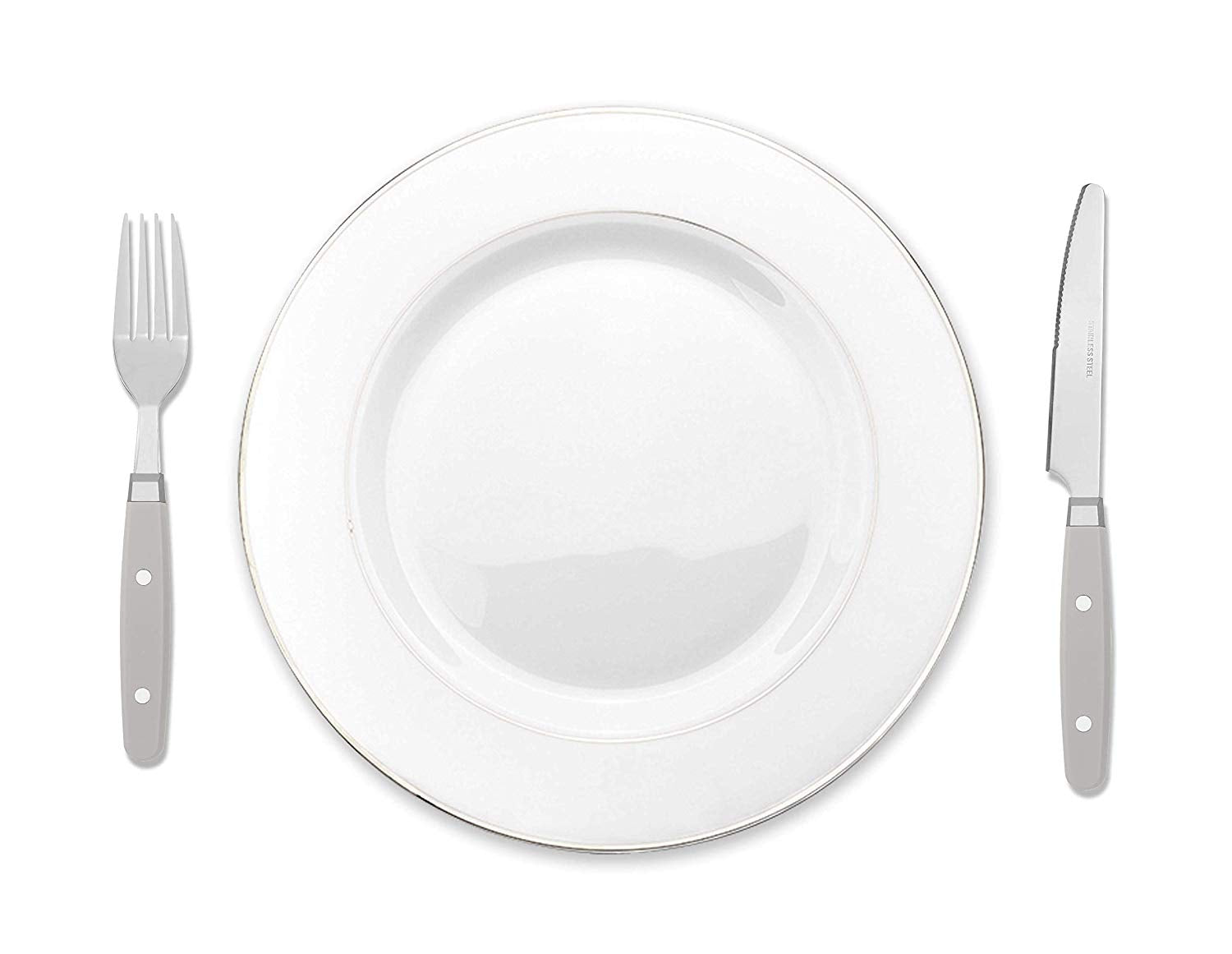 Bon Henley 16-Piece Stainless Steel Cutlery Set - Grey