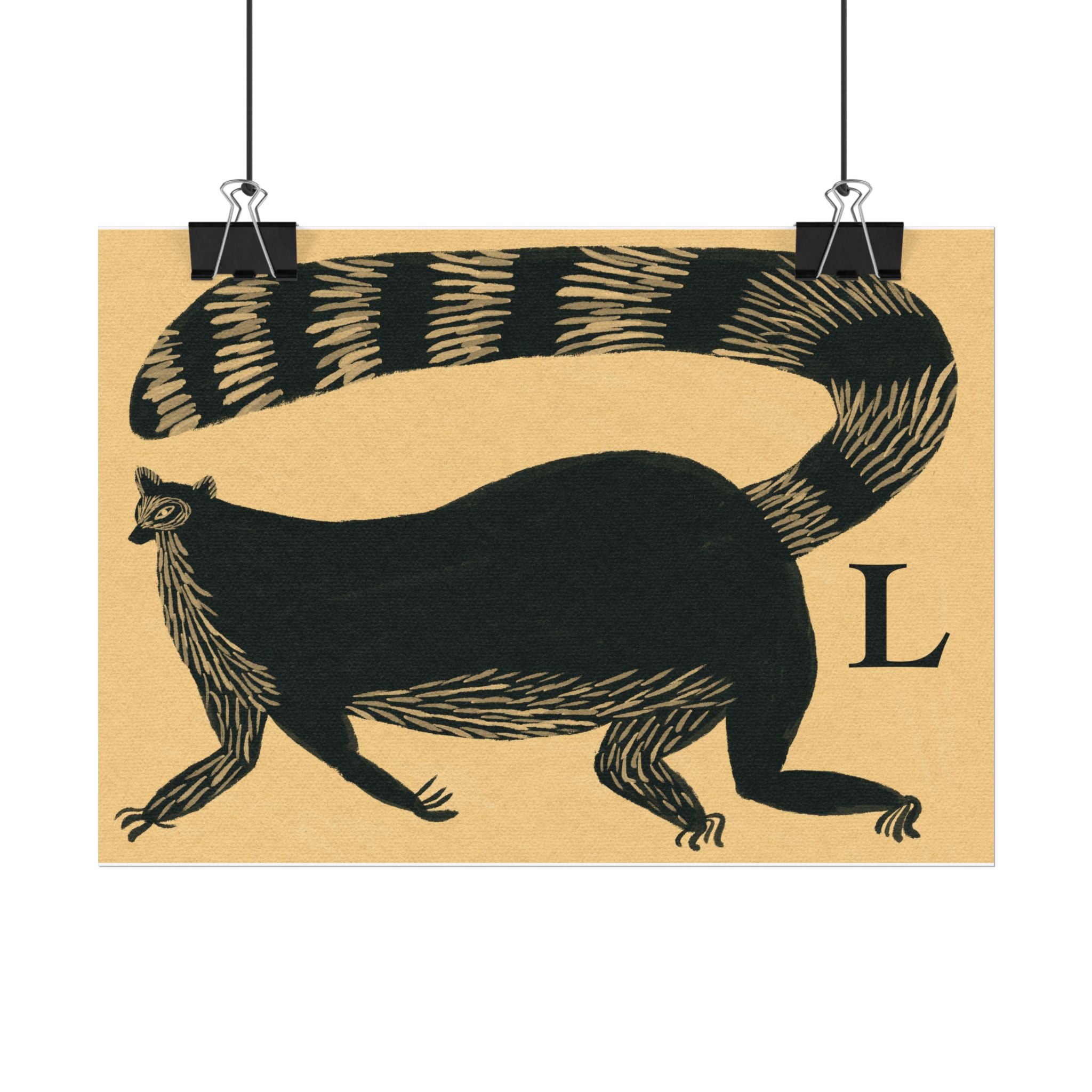 L for Lemur Print