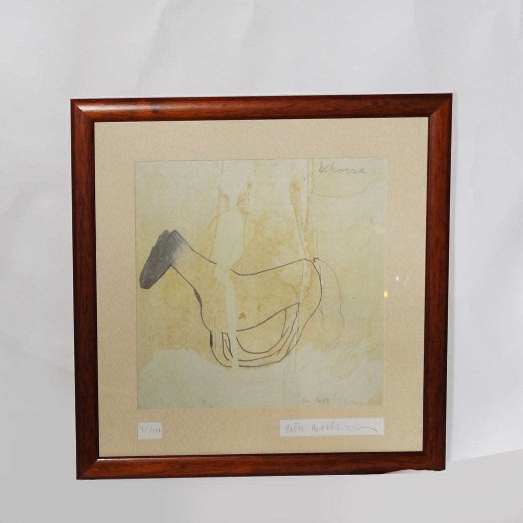 'Behorse' Original Framed & Signed Print by Peter Buechler